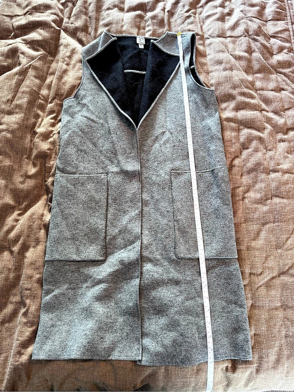 Tristan Gray Longline Vest